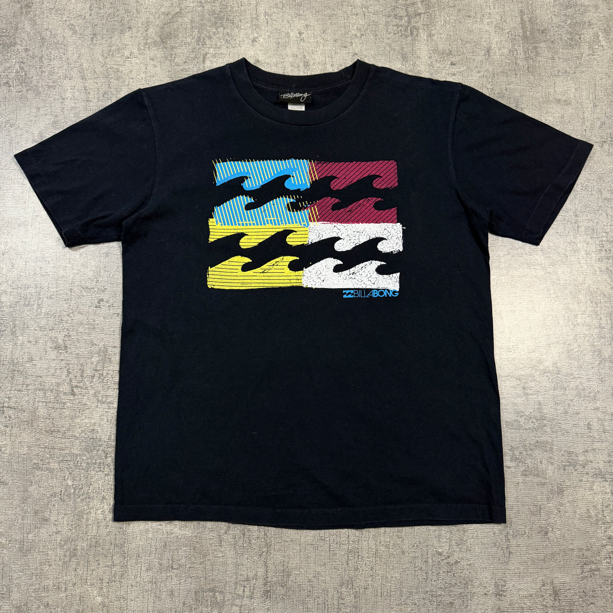 Billabong Y2K Black Graphic Tee Size L Mens          -I53