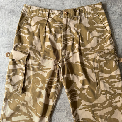 Vintage Military Cargo Pants Brown Camo Size 34 Mens G.G.S.           -B36