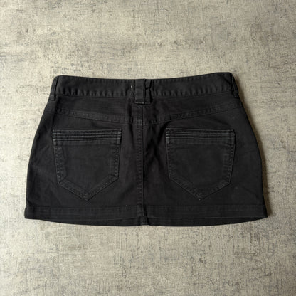 Diesel Womens Black Y2K Micro Mini Skirt Size 28          -H22