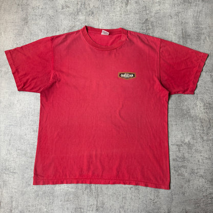 Quiksilver Vintage Red Graphic T Shirt Size XL Mens Single Stitch Made In USA          -G45