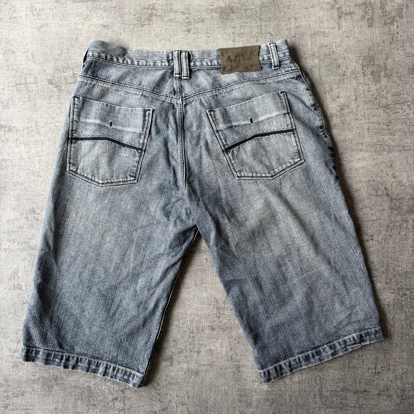 Armani Jeans Y2K Baggy Jorts Size 35 Light Blue Denim Shorts           -C10