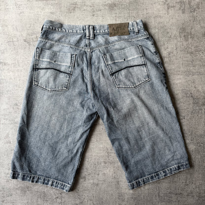 Armani Jeans Y2K Baggy Jorts Size 35 Light Blue Denim Shorts           -C10