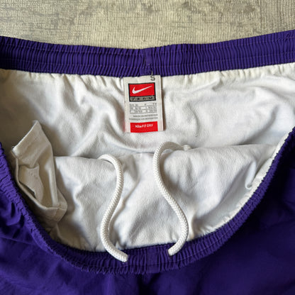 Nike Y2K Purple White Running Shorts Size S NCAA         -D7