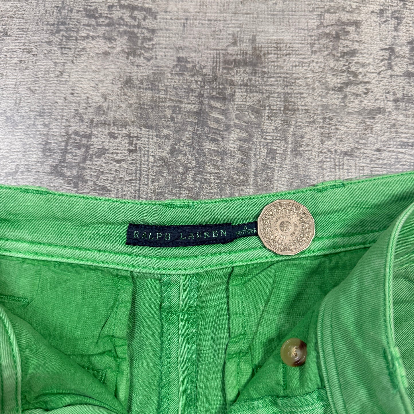 Ralph Lauren Womens Y2K Green Booty Shorts Size 0        -I19