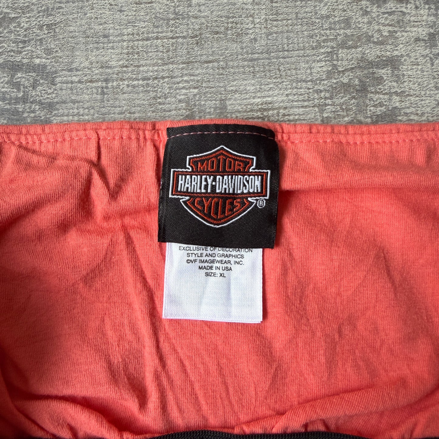 Harley Davidson Y2K Womens Pink Boob Tube Top Size XL Graphic Top        -H61