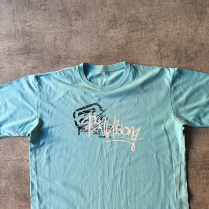 Billabong Y2K Graphic T-Shirt Size XL Mens Light Blue Tee               -D59