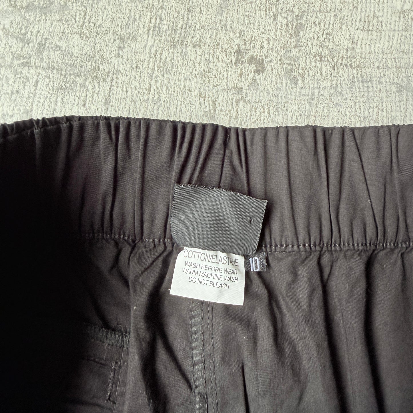 Slazenger Y2K Womens Baggy Athletic Shorts Size 10 Black White       -G8
