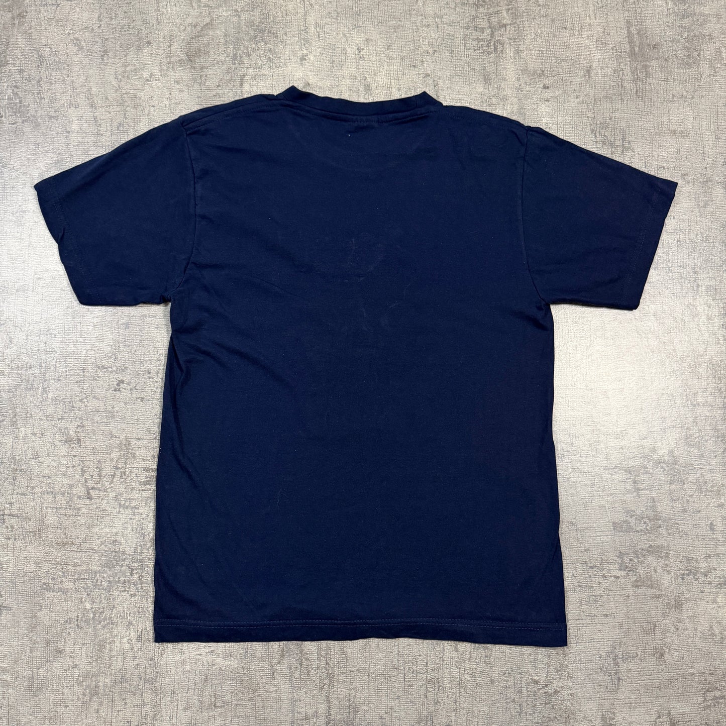 Vintage Navy Football Soccer Graphic Tee Size S Mens                   -I57