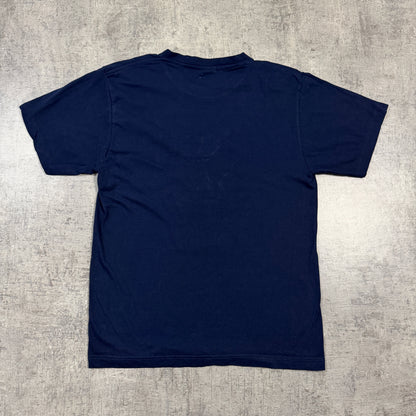 Vintage Navy Football Soccer Graphic Tee Size S Mens                   -I57