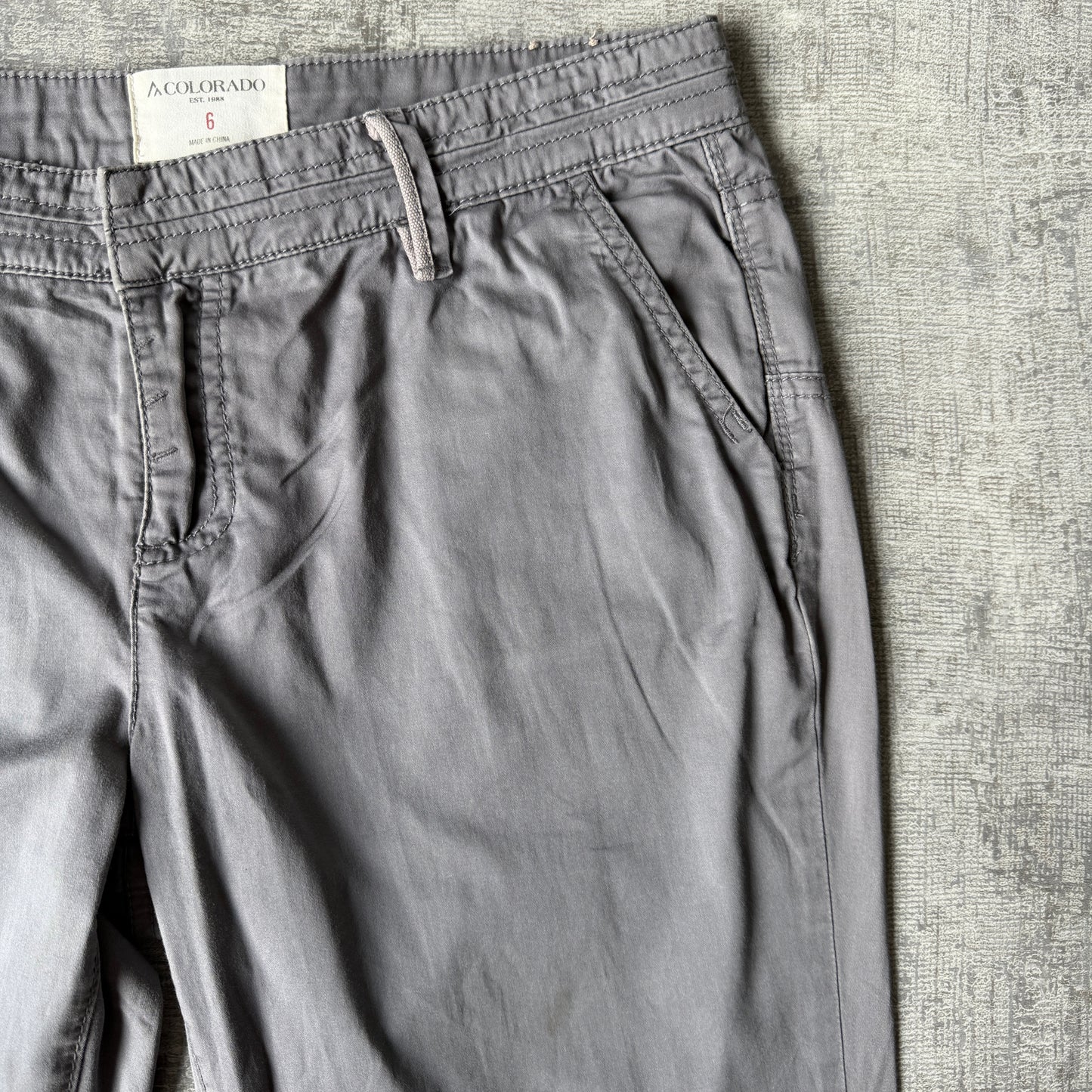 Colorado Womens Y2K Grey Cargo Size 6US/ 10 AU Low Rise Slim Fit                -E4