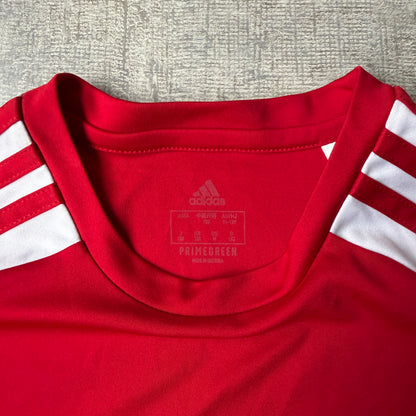 Adidas Y2K Womens Athletic Top Size 12y Fits S Womens Red White             -G69