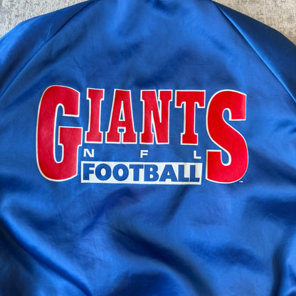 Vintage 80's NY Giants Chalk Line Satin Bomber Jacket Size 12Y Fits XXS-S Womens   -B42
