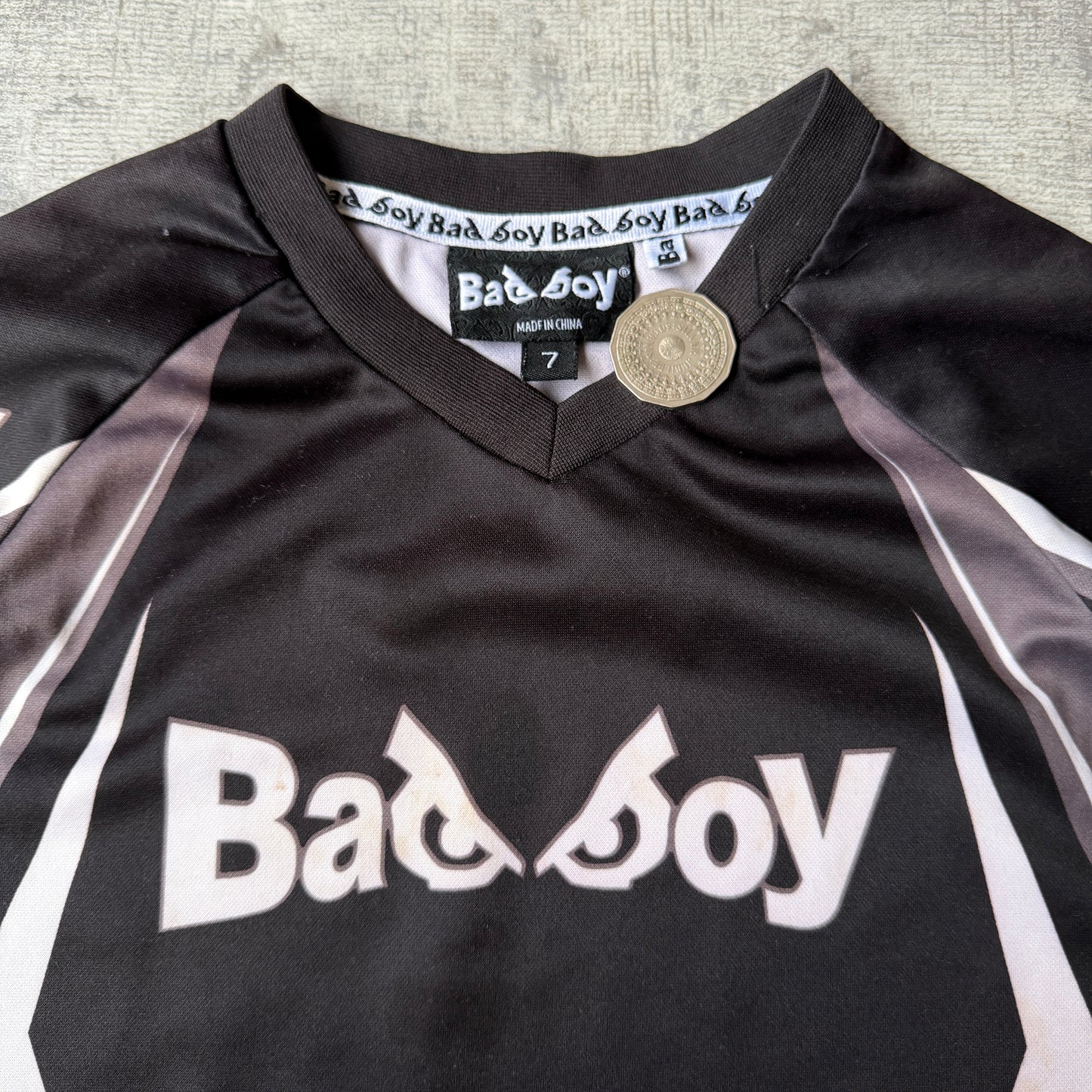 Badboy Womens Y2K Long sleeve Baby Tee Size 7y Fits XS Womens         -G60