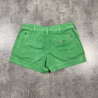 Ralph Lauren Womens Y2K Green Booty Shorts Size 0        -I19