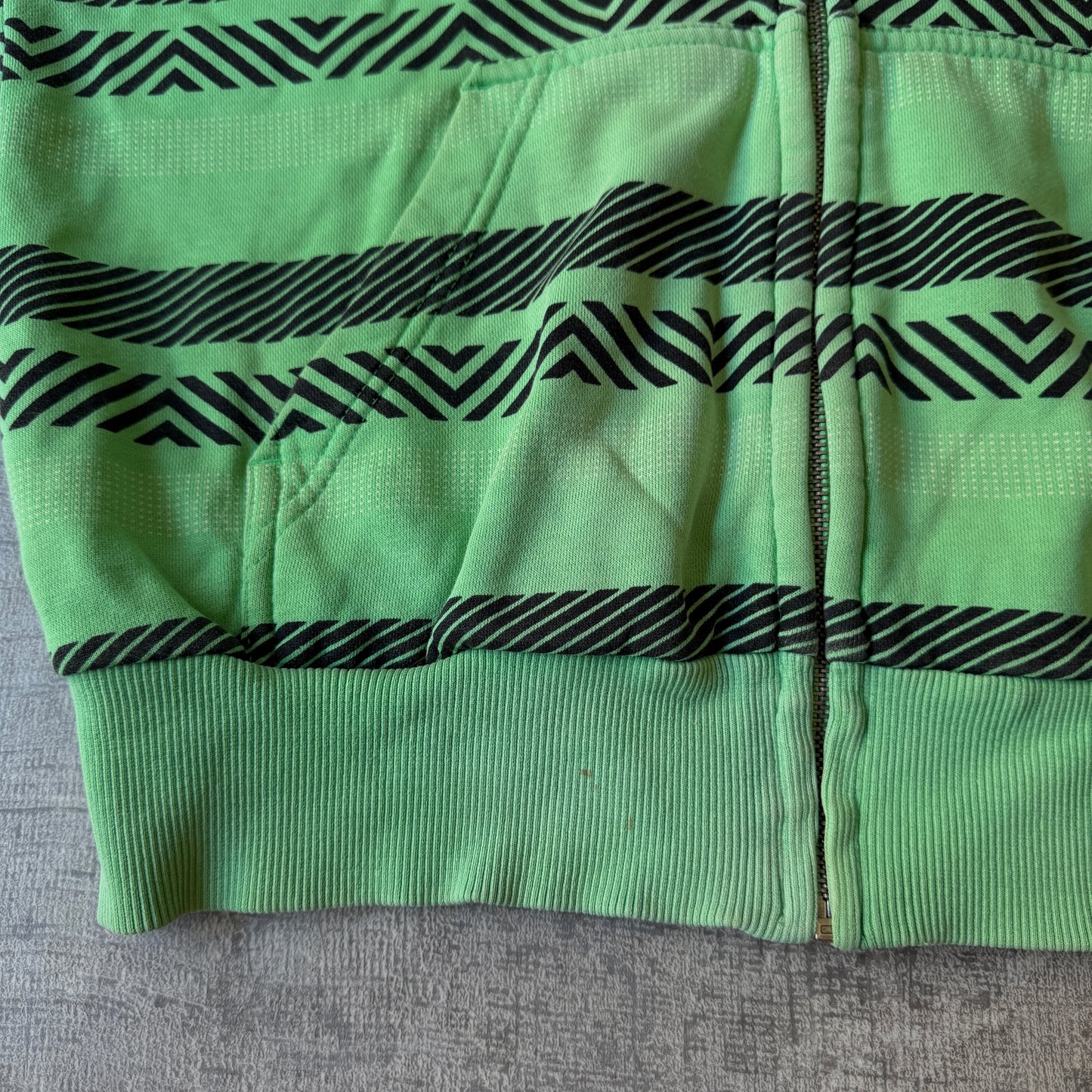 Billabong Y2K Green Graphic Zip Hoodie Size S Mens     -A8