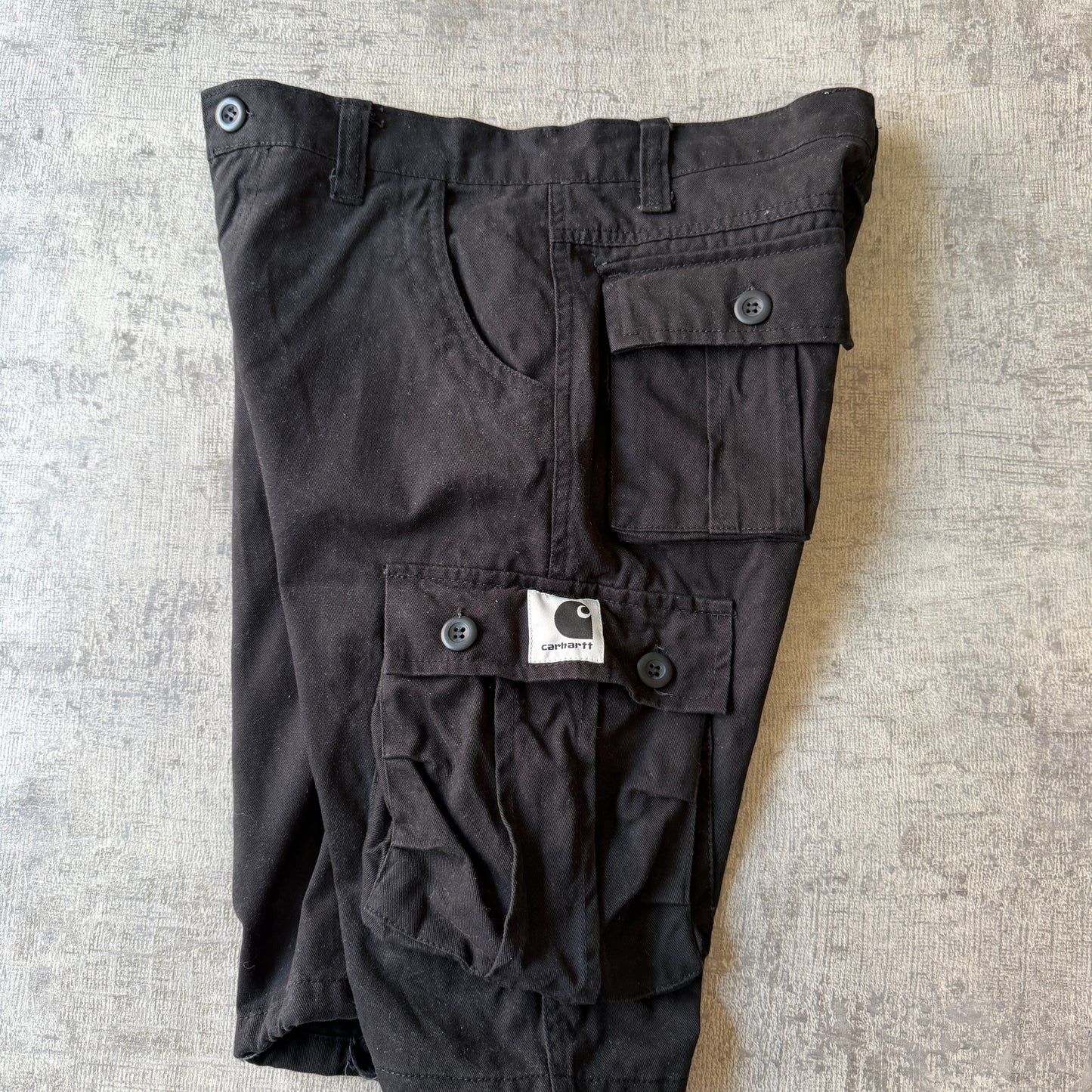 Carhartt Black Baggy Utility Cargo Shorts Size 29W          -A46