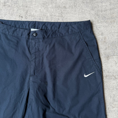 Nike Y2K Navy Baggy Athletic Shorts Size L Mens W’ Drawstring     -G7
