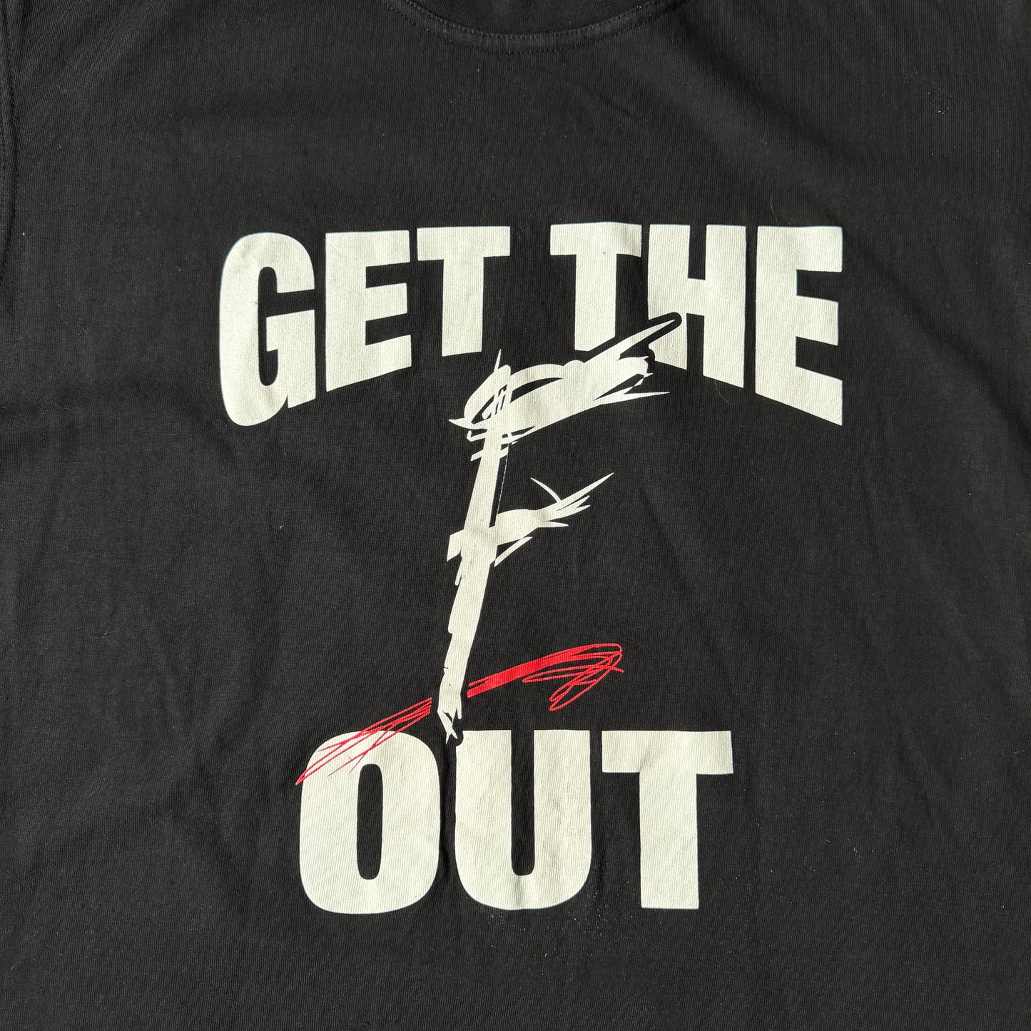 “Get The F Out” 2002 WWE Vintage T-Shirt Size XL Mens East Coast Tag                          -E45
