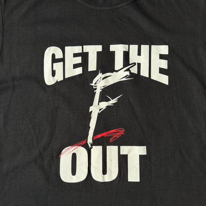 “Get The F Out” 2002 WWE Vintage T-Shirt Size XL Mens East Coast Tag                          -E45