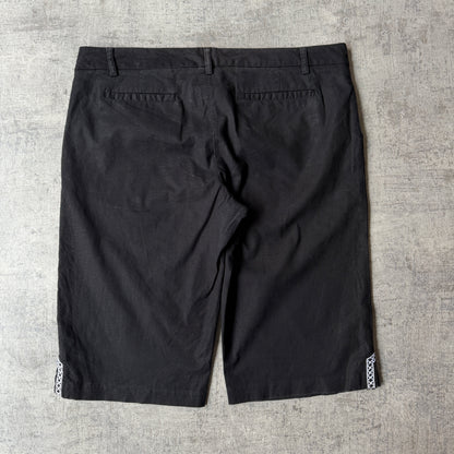 Colorado Womens Y2K Chino Shorts Size 12 Black Low Mid Rise         -H19