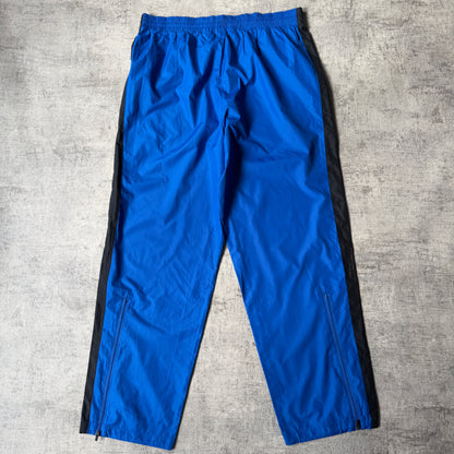 Nike Y2K Baggy Blue Track Pants Size L Mens Elastic Waist               -A52