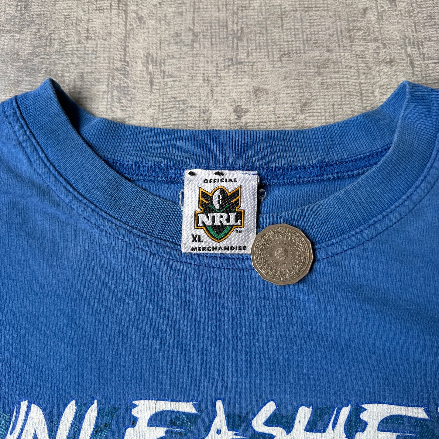 Canterbury Bankstown Bulldogs NRL “More Bark Then Bite T Shirt Size XL Mens        -G49