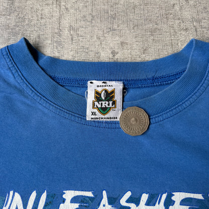 Canterbury Bankstown Bulldogs NRL “More Bark Then Bite T Shirt Size XL Mens        -G49