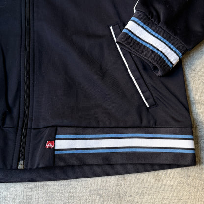 Quiksilver Y2K Track Jacket Script Graphic Size M Mens Black              -B50
