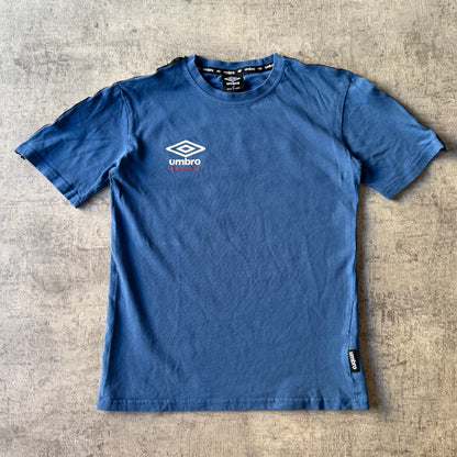 Umbro Womens Blue Baby Tee Size 12Y Fits S-M Womens            -D39