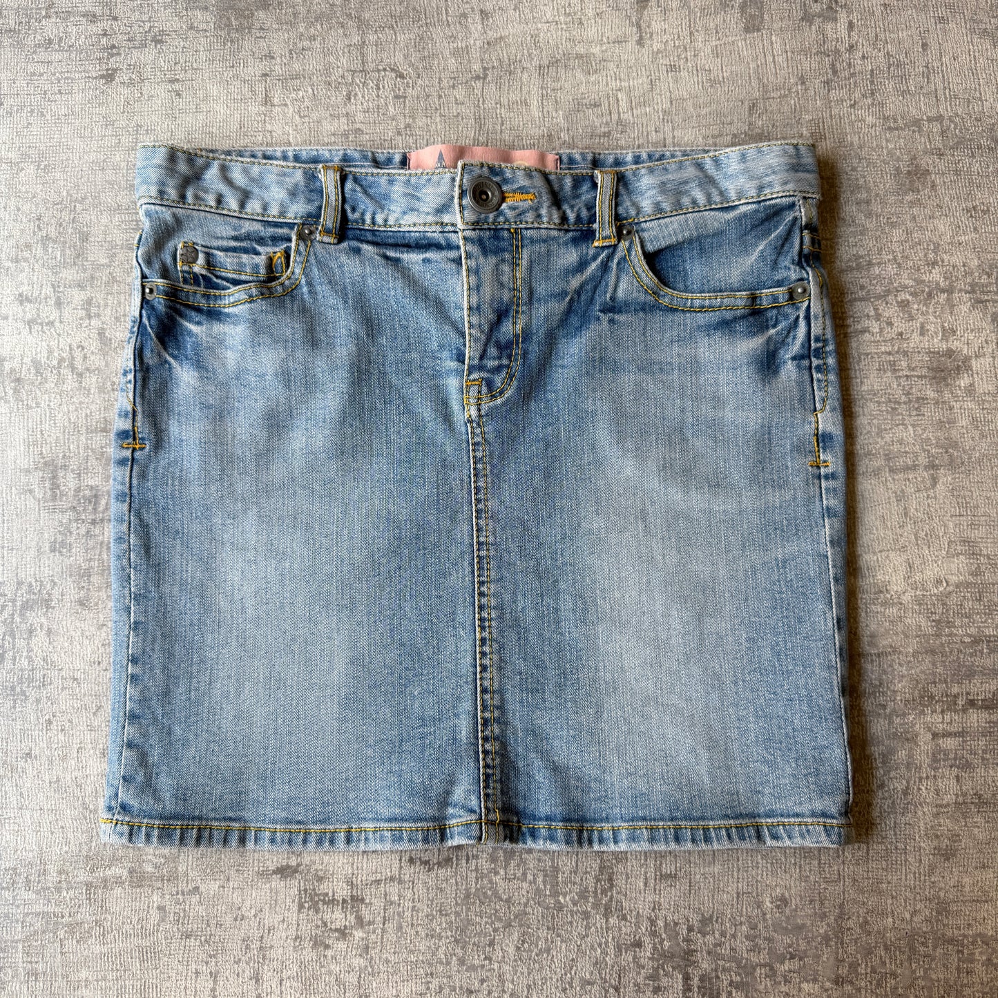 Converse Y2K Womens Denim Skirt Size 28 Low Rise Light Blue          -C58