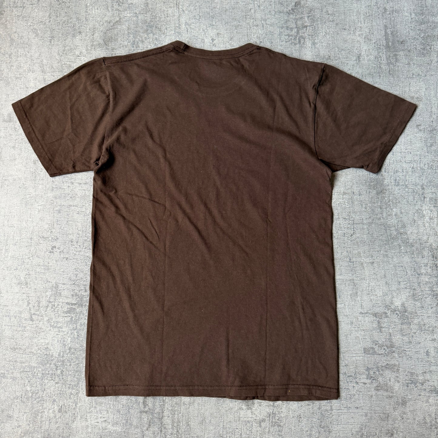 Quiksilver Y2K Brown Graphic T-Shirt Size S Mens Slim Fit          -G40
