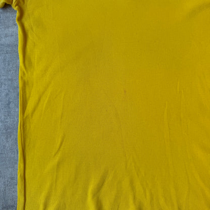 Ralph Lauren Sport Womens Y2K Yellow Top Size L V-Neck                -E60