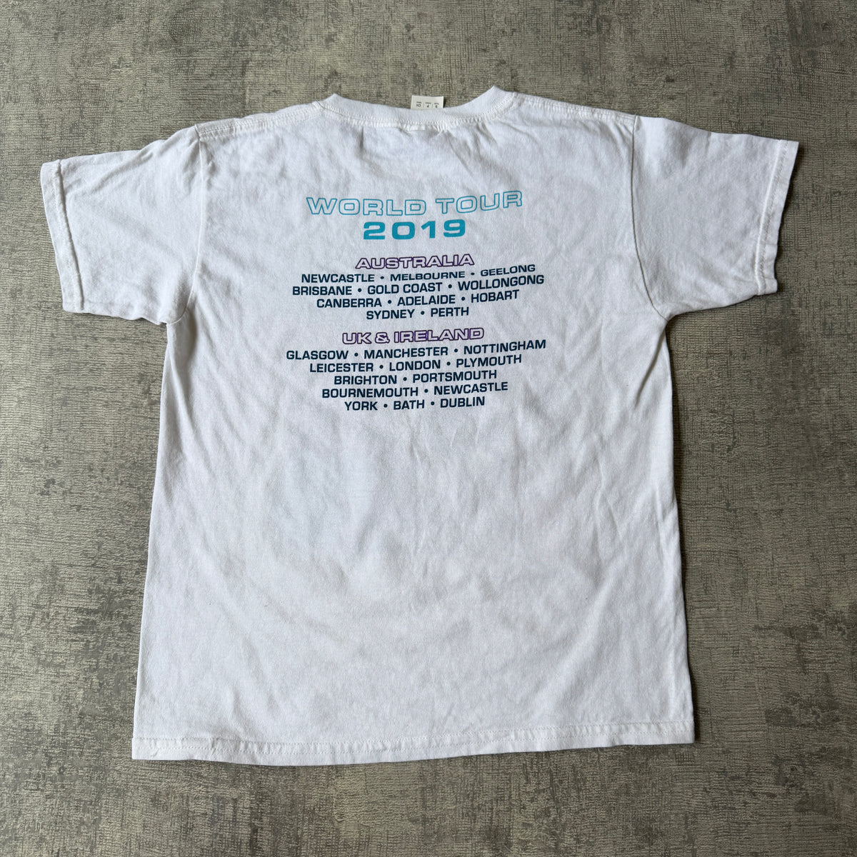 The Next Step On Tour Graphic T Shirt Size SY Fits XS Womens White Tee 2019            -H63