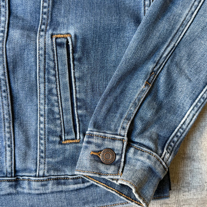 Levi's Denim Jacket Size L Womens Light Blue Denim Button Down                 -A43