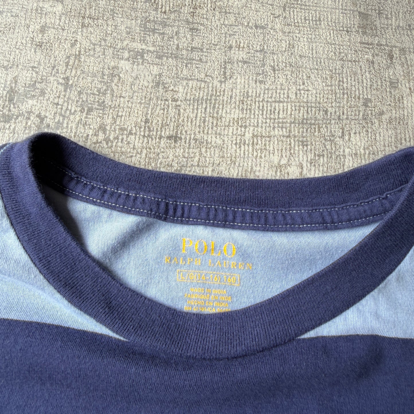 Polo Ralph Lauren Womens Striped T-Shirt Size 14Y Fits S Womens             -A57