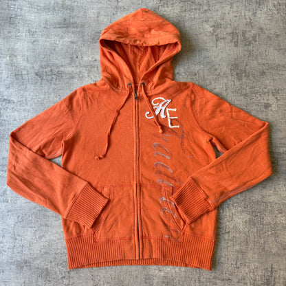 American Eagle Y2K Zip HoodieSize M Mens Orange Jumper    -A10