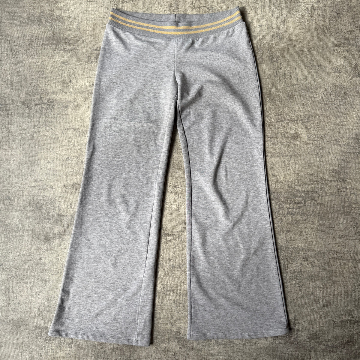 Womens Y2K Flared Track Pants Grey Fits Like Size M               -A53