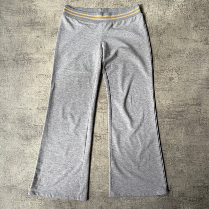 Womens Y2K Flared Track Pants Grey Fits Like Size M               -A53