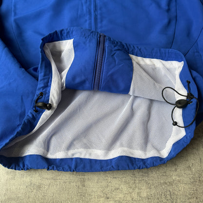 Adidas Y2K Track Jacket Size L Mens Blue White Full Zip          -H32