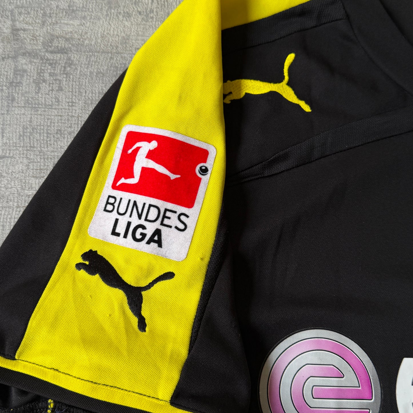 Borussia Dortmund 2013-14 Puma Soccer Jersey Size XL Mens                -D4