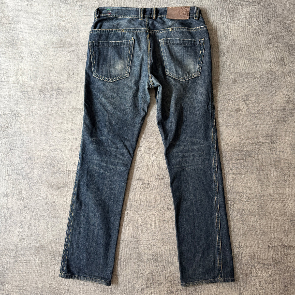 DIESEL Y2K Jeans Size 31 Mens Dark Blue Denim Bootcut             -C8