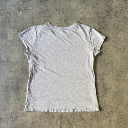 Polo Ralph Lauren Womens Grey T-Shirt Size M Short Sleeve Top          -D49