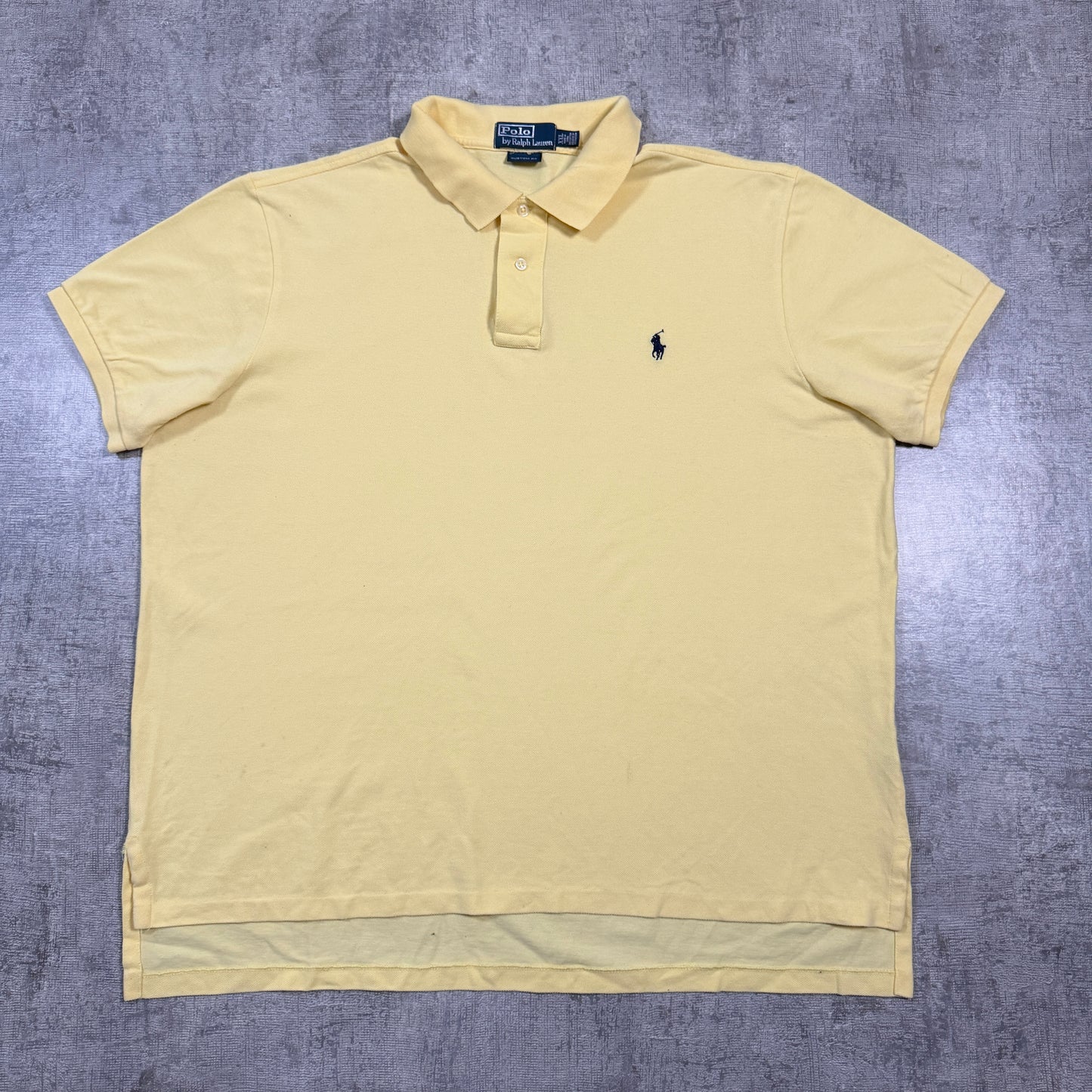 Polo Ralph Lauren Mens Pastel Yellow Polo Shirt Size XXL Mens                         -I69