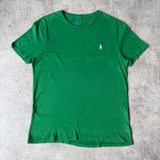 Polo Ralph Lauren Green T Shirt Size L Mens Short Sleeve Y2K            -A19
