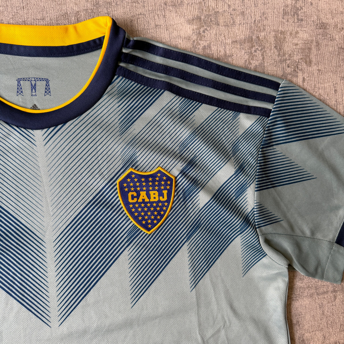 Boca Juniors Adidas Soccer Jersey Size L Mens Argentinian League              -D2