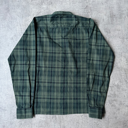 Polo Ralph Lauren Green Plaid Cropped Button Up Size XXL Long Sleeve               -G14