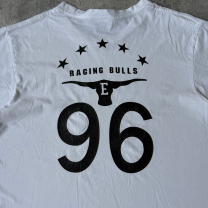 Elwood Raging Bulls Y2K White T Shirt Size Fits L Mens           -G47