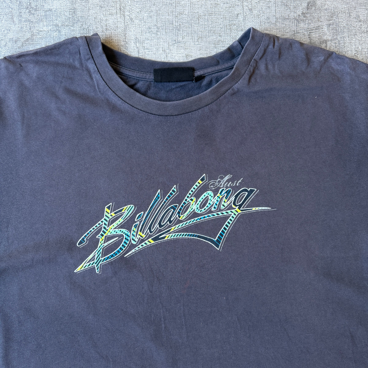 Billabong Y2K Graphic Tee Size 3XL Mens Black Natural fading       -H43
