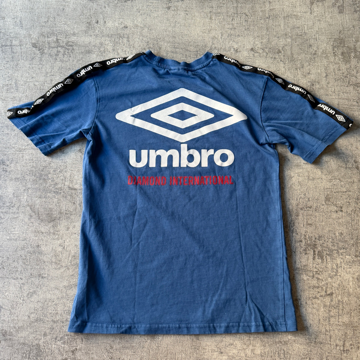 Umbro Womens Blue Baby Tee Size 12Y Fits S-M Womens            -D39