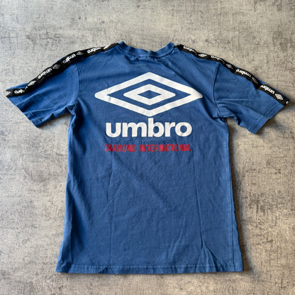 Umbro Womens Blue Baby Tee Size 12Y Fits S-M Womens            -D39